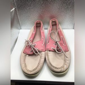 Sperry Top Sider Pink and Blush Nubuck Boat Shoes